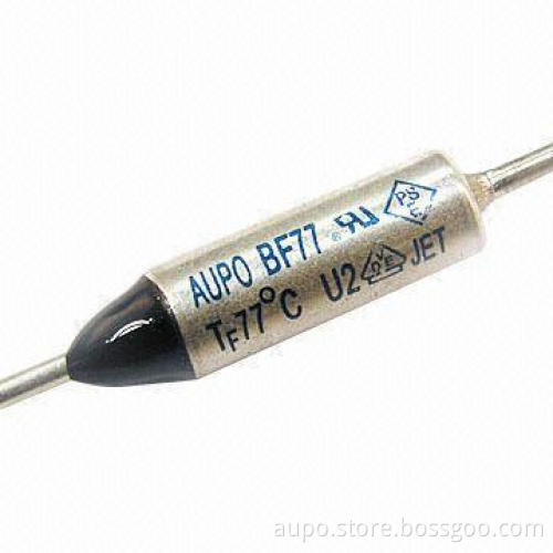 Thermal Cutoff with Metal Axial Type, Compliant with the RoHS Directive